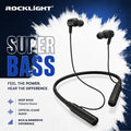 ROCKLIGHT® Wireless Bluetooth Neckband Earphones with Super Bass, ENC & Type-C Charging