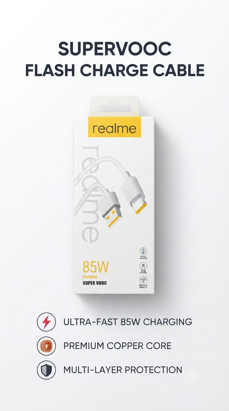Realme 85W SuperVOOC Flash Charge Cable - Type-C