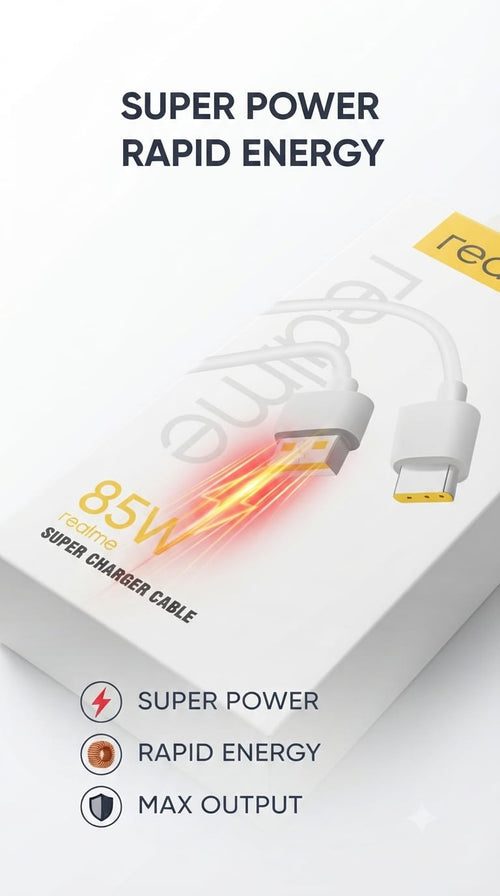 Realme 85W SuperVOOC Flash Charge Cable - Type-C