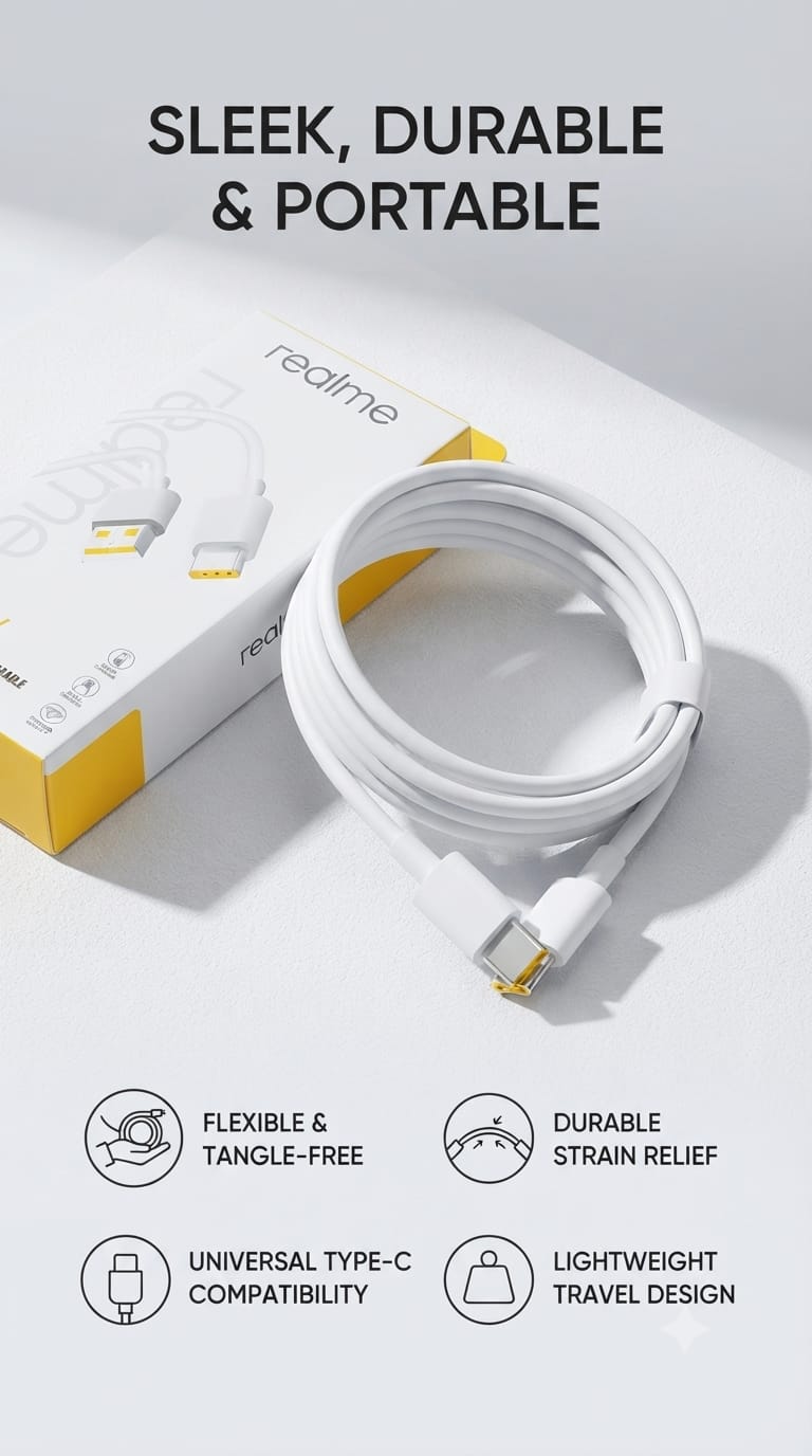 Realme 85W SuperVOOC Flash Charge Cable - Type-C